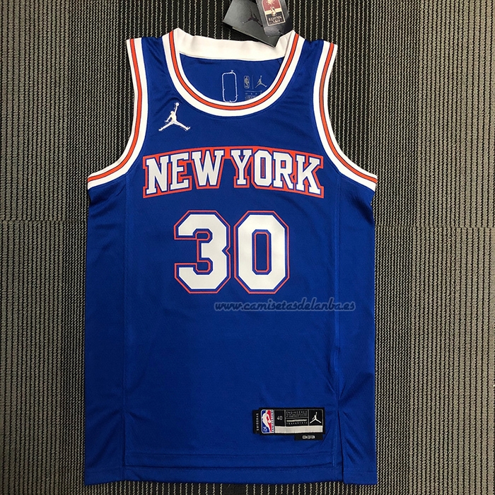 Camiseta New York Knicks Julius Randle NO 30 Statement 2020-21 Azul